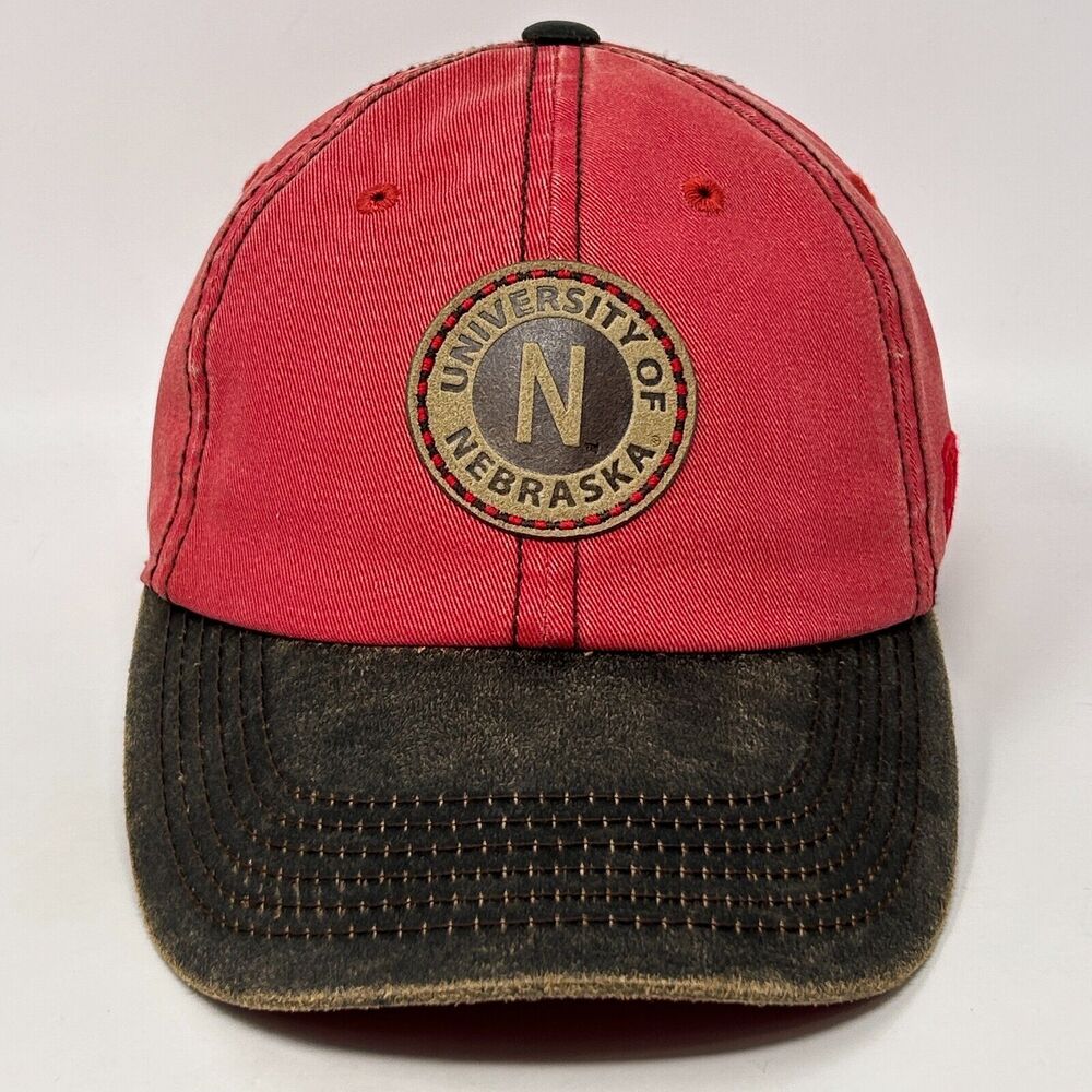 Nebraska Cornhuskers Dad Hat Baseball Cap UNL University Huskers Strapback Red